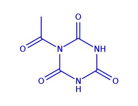 Molecular Structure of 102635-15-4 (1,3,5-Triazine-2,4,6(1H,3H,5H)-trione, 1-acetyl- (9CI))
