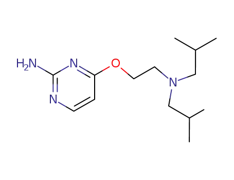 Molecular Structure of 102207-76-1 (4-{2-[bis(2-methylpropyl)amino]ethoxy}pyrimidin-2-amine)