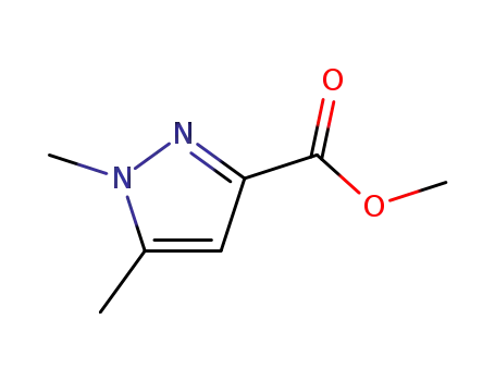Molecular Structure of 10250-61-0 (METHYL 1,5-DIMETHYL-1H-PYRAZOLE-3-CARBOXYLATE)