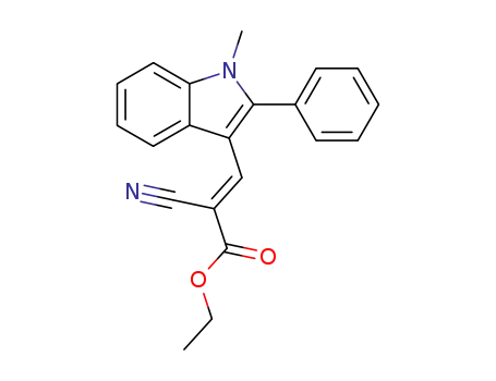 2-シアノ-3-(1-メチル-2-フェニル-1H-インドール-3-イル)アクリル酸エチル