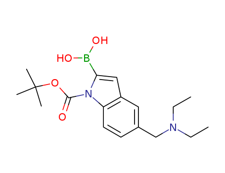 1H-Indole-1-carboxylic acid, 2-borono-5-[(diethylamino)methyl]-, 1-(1,1-dimethylethyl) ester