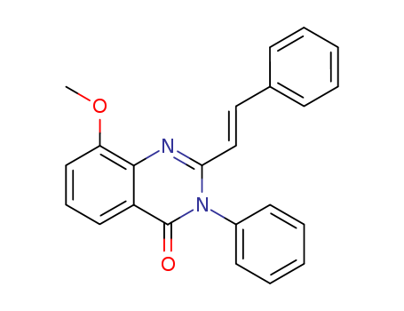 4(3H)-QUINAZOLINONE,8-METHOXY-3-PHENYL-2-STYRYL-