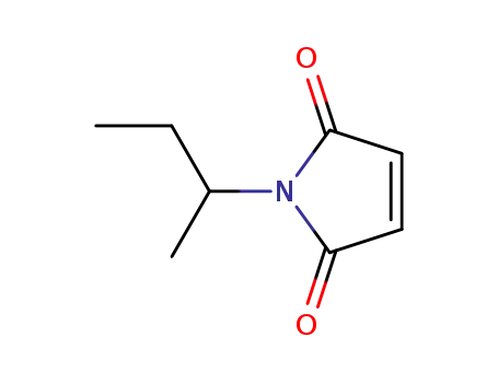 Molecular Structure of 102331-61-3 (1-(1-Methylpropyl)-1H-pyrrole-2,5-dione)