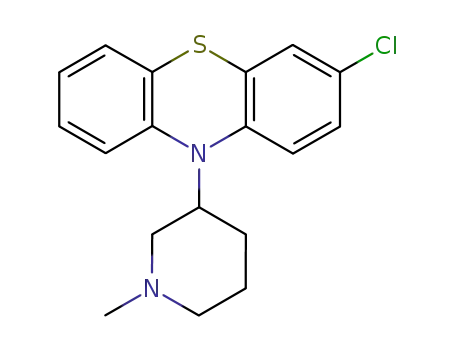 Molecular Structure of 101976-36-7 (3-chloro-10-(1-methylpiperidin-3-yl)-10H-phenothiazine)