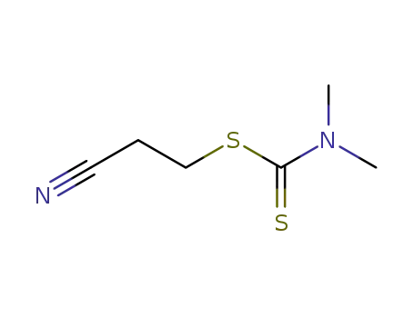 Molecular Structure of 10264-38-7 (cyanoethyl dimethyldithiocarbamate)
