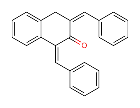 1,3-dibenzylidene-3,4-dihydro-1<i>H</i>-naphthalen-2-one