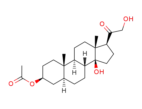 14.21-dihydroxy-3β-acetoxy-5α.14β-pregnanone-(20)