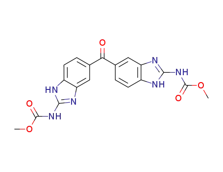 Molecular Structure of 102342-72-3 (2,2'-dicarbomethoxyamino-5-5'-dibenzimidazolyl ketone)