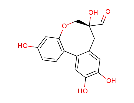 6H-Dibenz[b,d]oxocin-7-carboxaldehyde,7,8-dihydro-3,7,10,11-tetrahydroxy-, (7R,12aS)-