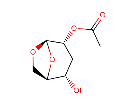.beta.-D-ribo-Hexopyranose, 1,6-anhydro-3-deoxy-, 2-acetate