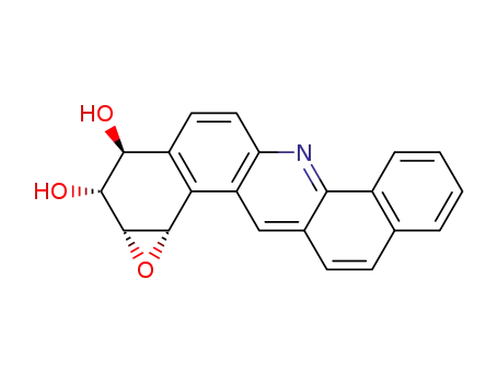Molecular Structure of 102421-85-2 (1a,2,3,13c-tetrahydrobenzo[h][1]benzoxireno[2,3-a]acridine-2,3-diol)