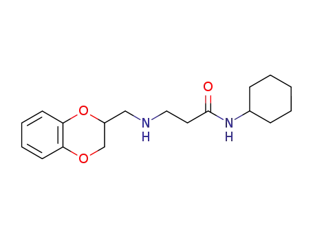 Molecular Structure of 110356-88-2 (<i>N</i>-(2,3-dihydro-benzo[1,4]dioxin-2-ylmethyl)-β-alanine-cyclohexylamide)