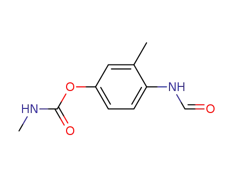 Molecular Structure of 10234-35-2 (4-(formylamino)-3-methylphenyl methylcarbamate)