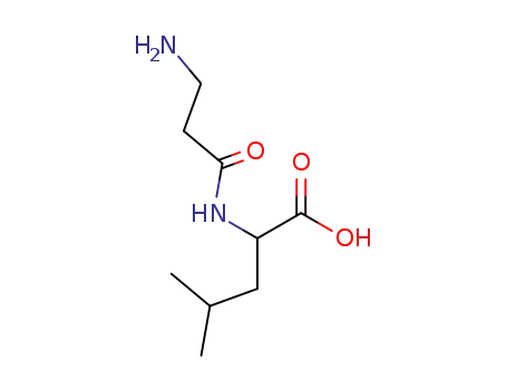 Molecular Structure of 102029-56-1 (H-BETA-ALA-DL-LEU-OH)