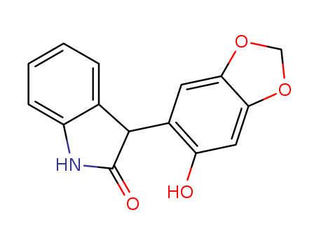 3-(6-Hydroxybenzodioxol-5-yl)-1,3-dihydro-2H-indol-2-one