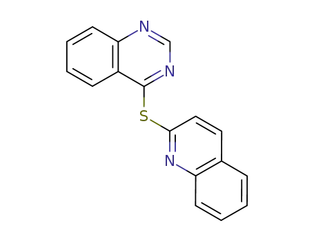 Molecular Structure of 102244-03-1 (4-quinolin-2-ylsulfanylquinazoline)