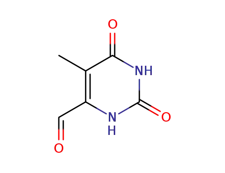 Molecular Structure of 14161-00-3 (5-methyl-2,6-dioxo-1,2,3,6-tetrahydropyrimidine-4-carbaldehyde)