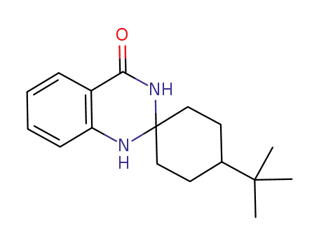 Molecular Structure of 1022600-91-4 (spiro[4-tert-butylcyclohexane]-1,2'-[2',3'-dihydroquinazolin-4'(1'H)-one])