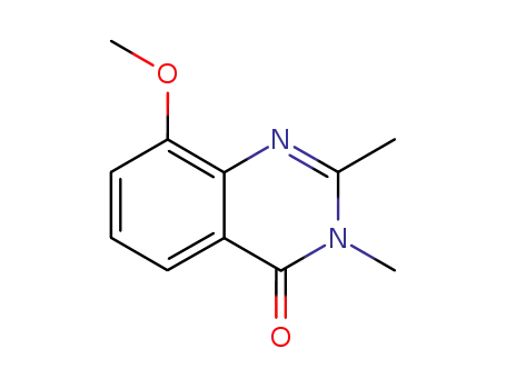 Molecular Structure of 104296-30-2 (4(3H)-Quinazolinone,  8-methoxy-2,3-dimethyl-)