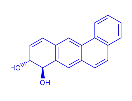 Molecular Structure of 72522-86-2 (trans-8,9-Dihydroxy-8,9-dihydrobenzo[a]anthracen)