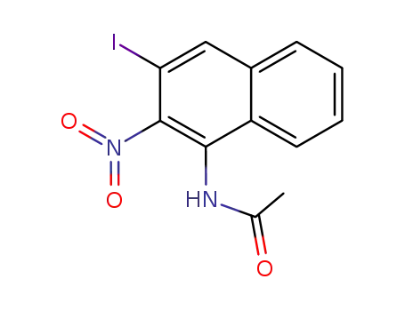 <i>N</i>-(3-iodo-2-nitro-[1]naphthyl)-acetamide