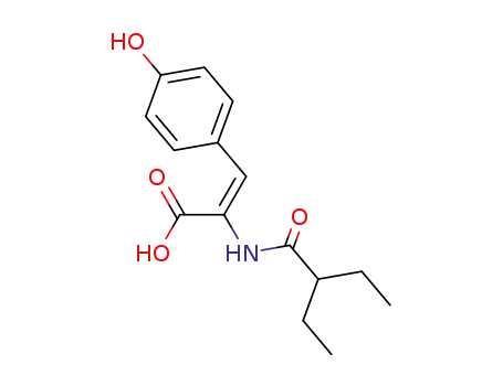 α-(2-ethyl-butyrylamino)-4-hydroxy-cinnamic acid