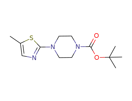 Molecular Structure of 1019637-75-2 (1-Boc-4-(5-Methylthiazol-2-yl)piperazine)