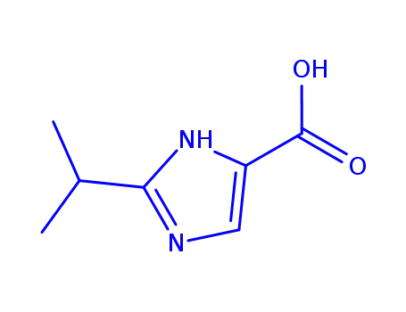 Molecular Structure of 102625-27-4 (1H-Imidazole-4-carboxylicacid,2-(1-methylethyl)-(9CI))