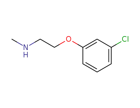 Molecular Structure of 102308-82-7 (N-[2-(3-CHLOROPHENOXY)ETHYL]-N-METHYLAMINE)