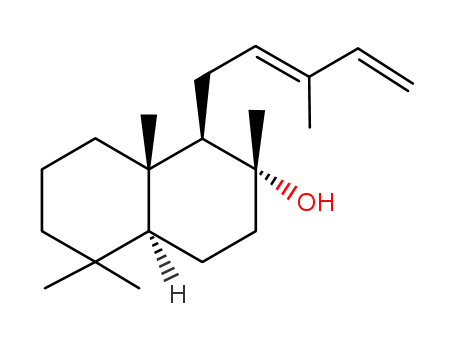 Molecular Structure of 17990-15-7 ((12Z)-8α-12,14-labdadien-8-ol)