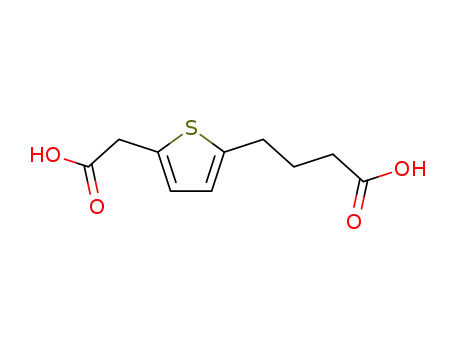 Molecular Structure of 1026540-19-1 (4-(5-(carboxyMethyl)thiophen-2-yl)butanoic acid)