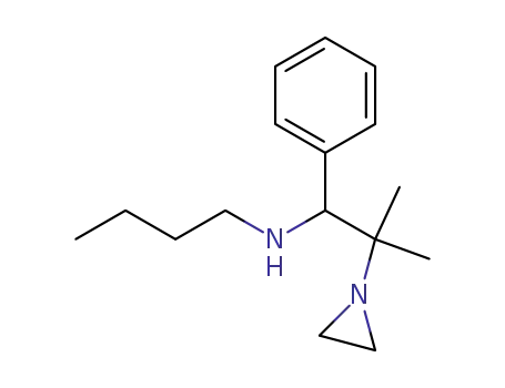 N-[2-(aziridin-1-yl)-2-methyl-1-phenylpropyl]butan-1-amine