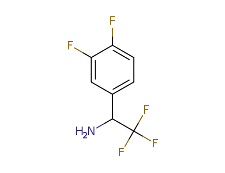 Molecular Structure of 1212973-13-1 ((1S)-1-(3,4-DIFLUOROPHENYL)-2,2,2-TRIFLUOROETHYLAMINE)