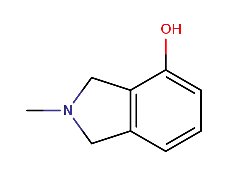 Molecular Structure of 1022250-74-3 (2,3-dihydro-2-Methyl-1H-Isoindol-4-ol)