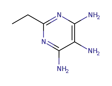 Molecular Structure of 102169-67-5 (Pyrimidine,  4,5,6-triamino-2-ethyl-  (6CI))