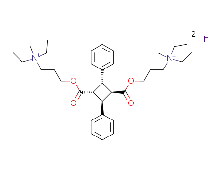 Molecular Structure of 10257-69-9 (Ammonium,diethyl(3-hydroxypropyl)methyl-, iodide,2,4-diphenyl-1,3-cyclobutanedicarboxylate (2:1), trans-1,2,cis-1,3,trans-1,4-(8CI))