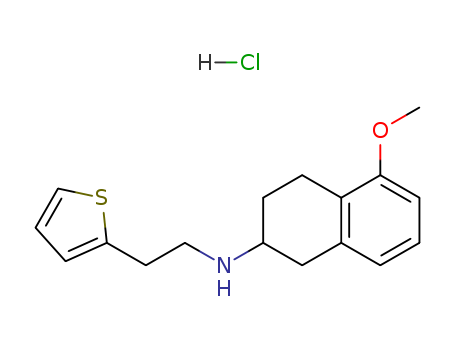 5-METHOXY-N-(2-(THIOPHEN-2-YL)ETHYL)-1,2,3,4-TETRAHYDRONAPHTHALEN-2-AMINE HYDROCHLORIDE