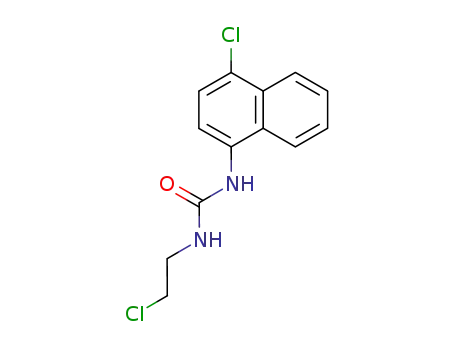 Molecular Structure of 97027-10-6 (<i>N</i>-(2-chloro-ethyl)-<i>N'</i>-(4-chloro-[1]naphthyl)-urea)
