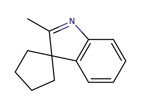 Molecular Structure of 23077-27-2 (2'-Methylspiro[cyclopentane-1,3'-[3H]indole])