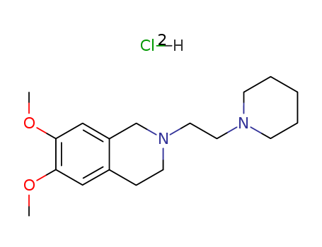 6,7-dimethoxy-2-(2-piperidin-1-ium-1-ylethyl)-1,2,3,4-tetrahydroisoquinolin-2-ium dichloride