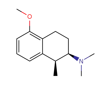 Molecular Structure of 102607-14-7 (1-methyl-5-methoxy-2-(dimethylamino)tetralin)