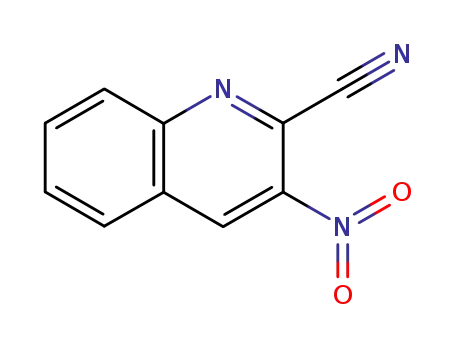 Molecular Structure of 102170-61-6 (2-CYANO-3-NITROQUINOLINE)