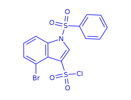 4-Bromo-1-phenylsulfonyl-3-chlorosulfonylindol