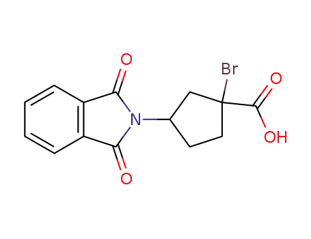 1-bromo-3-phthalimidocyclopentane-1-carboxylic acid
