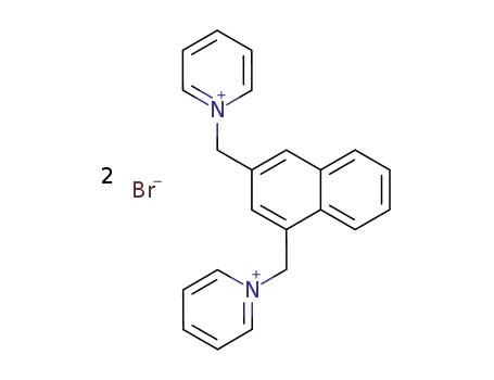 Molecular Structure of 114003-15-5 (1,3-bis-pyridiniomethyl-naphthalene; dibromide)