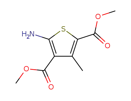 Molecular Structure of 103765-33-9 (5-AMINO-3-METHYL-THIOPHENE-2,4-DICARBOXYLIC ACID DIMETHYL ESTER)