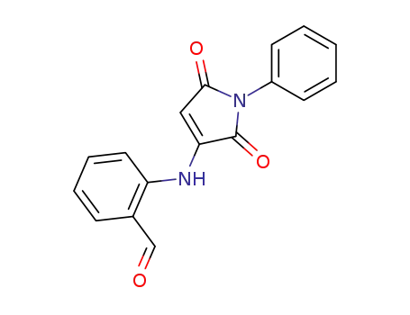 Molecular Structure of 10351-59-4 (2-[(2,5-dioxo-1-phenyl-2,5-dihydro-1H-pyrrol-3-yl)amino]benzaldehyde)