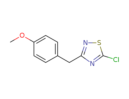 5-Chloro-3-[(4-methoxyphenyl)methyl]-1,2,4-thiadiazole