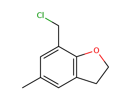 Molecular Structure of 103039-08-3 (7-chloromethyl-5-methyl-2,3-dihydro-benzofuran)