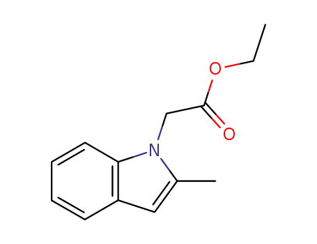 Molecular Structure of 1035806-96-2 ((2-methyl-indol-1-yl)-acetic acid ethyl ester)